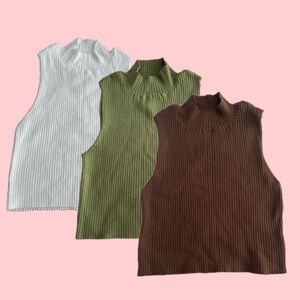 L.A Hearts Mock Neck Top Set of 3
